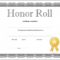 How To Craft A Professionallooking Honor Roll Certificate with Honor Roll Certificate Template