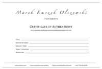 How To Create A Certificate Of Authenticity For Your Photography pertaining to Certificate Of Authenticity Photography Template