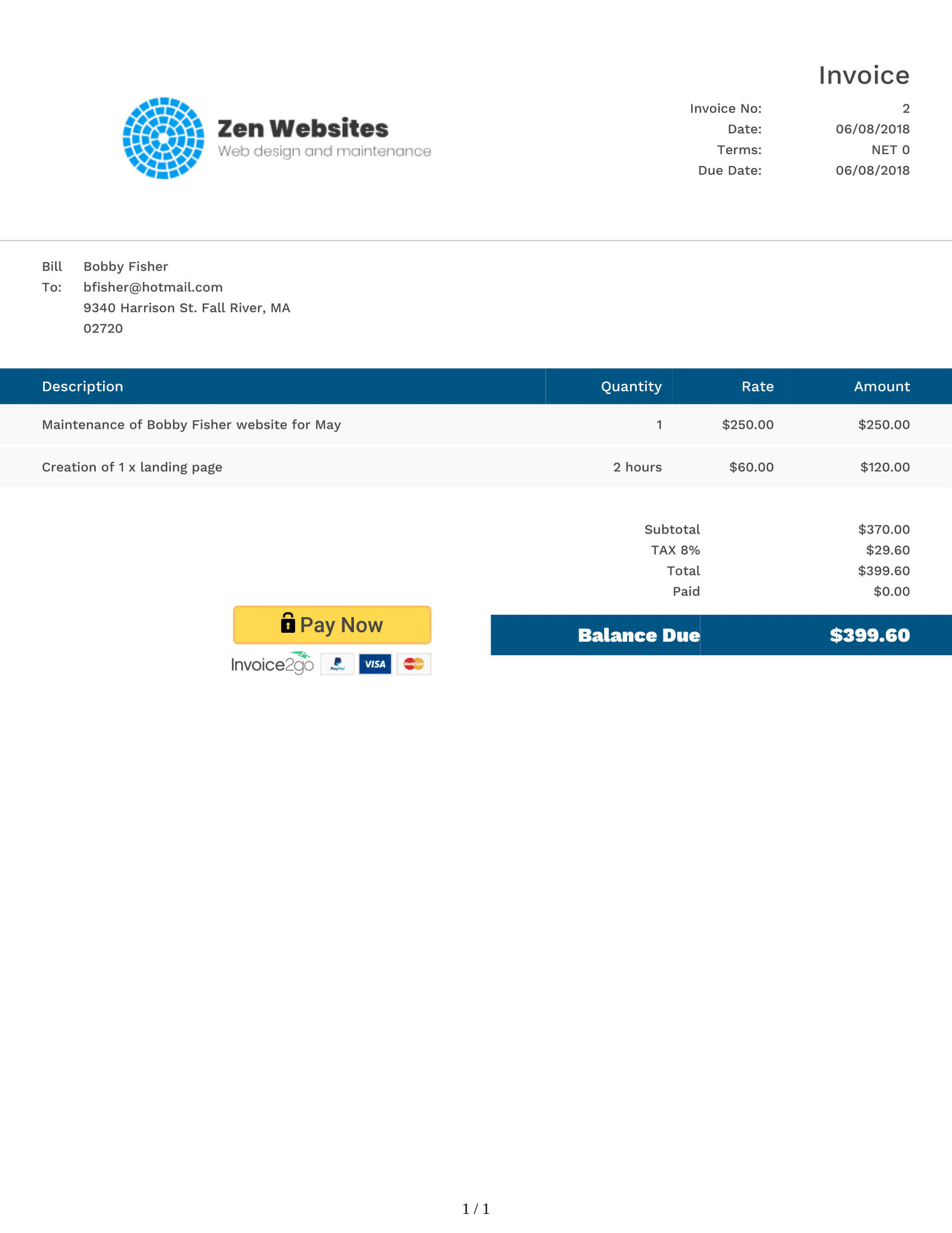 How To Create A Professional Invoice (Sample Invoice Within Web Design Invoice Template Word