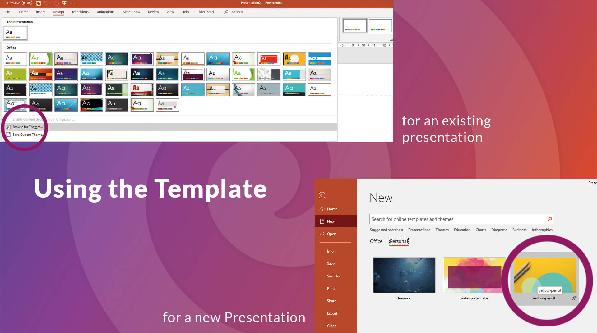 How To Create Your Own Powerpoint Template (2020) | Slidelizard With How To Save Powerpoint Template