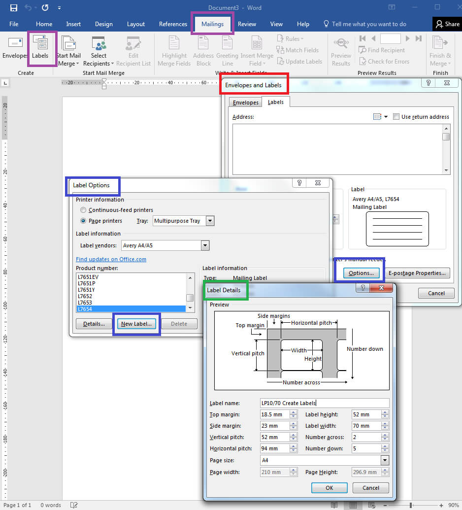 How To – How To Create Your Own Label Templates In Word In 33 Up Label Template Word