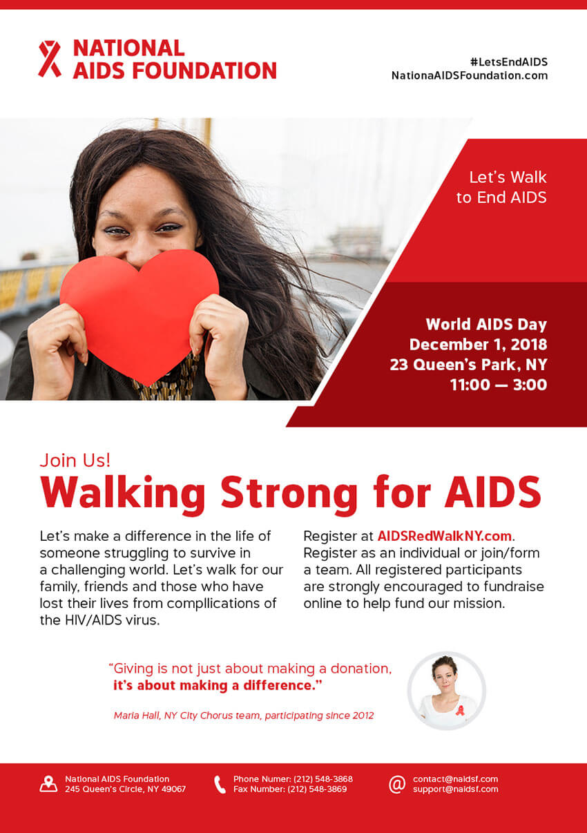 How To Make A Fundraiser Flyer Template Pertaining To Hiv Aids Brochure Templates