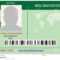 Identification Card Patient Marijuana Stock Vector Throughout Mi6 Id Card Template