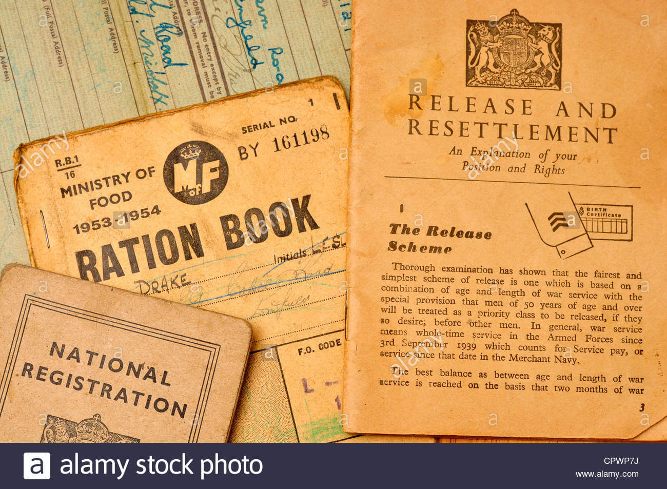 Identity Cards Stock Photos & Identity Cards Stock Images Throughout World War 2 Identity Card Template