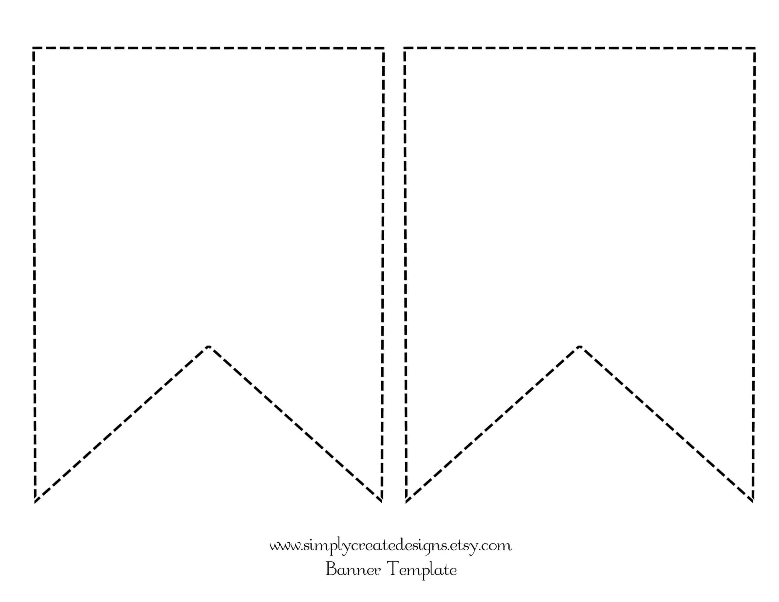 Free Printable Pennant Banner Template Professional Template