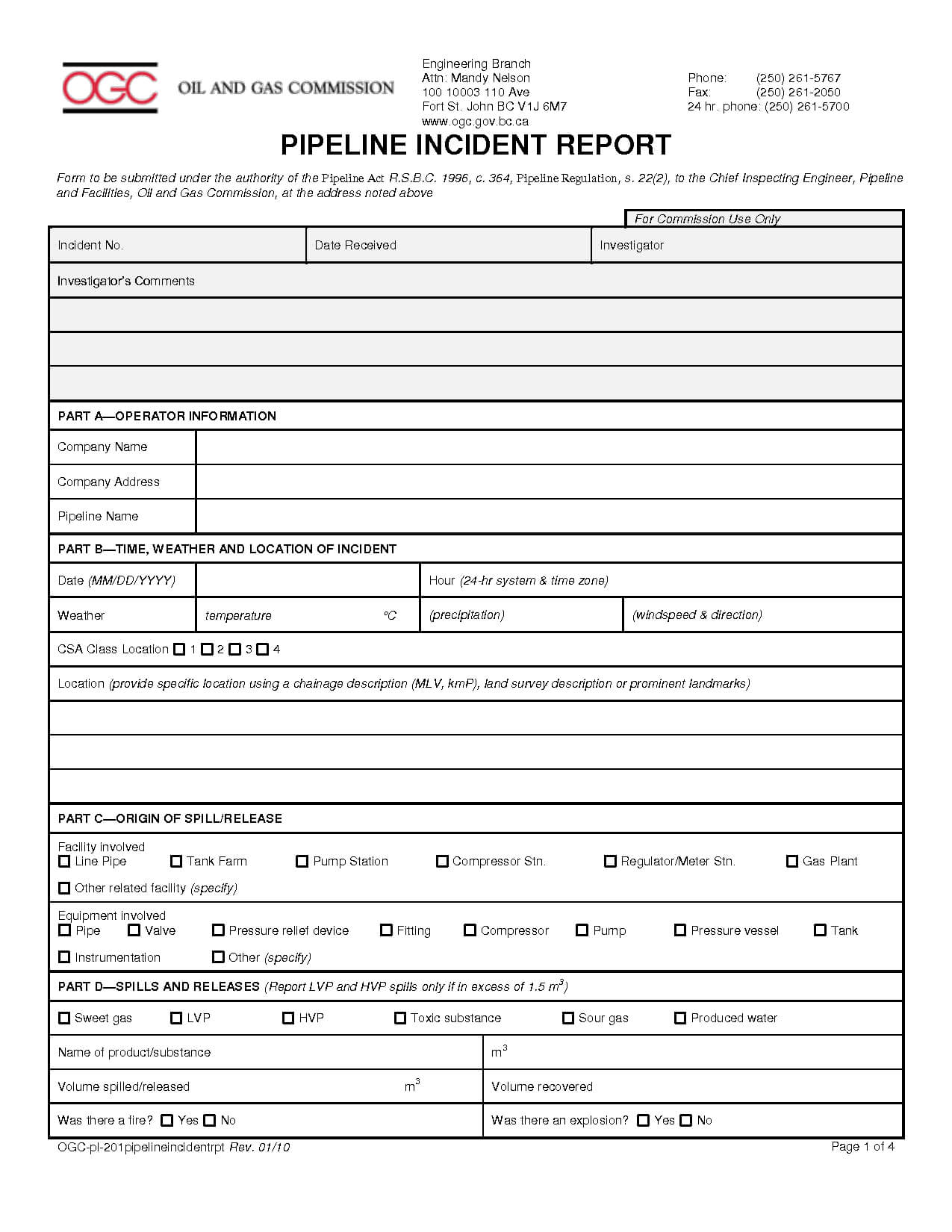 Incident Hazard Report Form Template ] – Printable Accident Regarding Incident Hazard Report Form Template