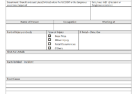 Incident Report Form - intended for Health And Safety Incident Report Form Template