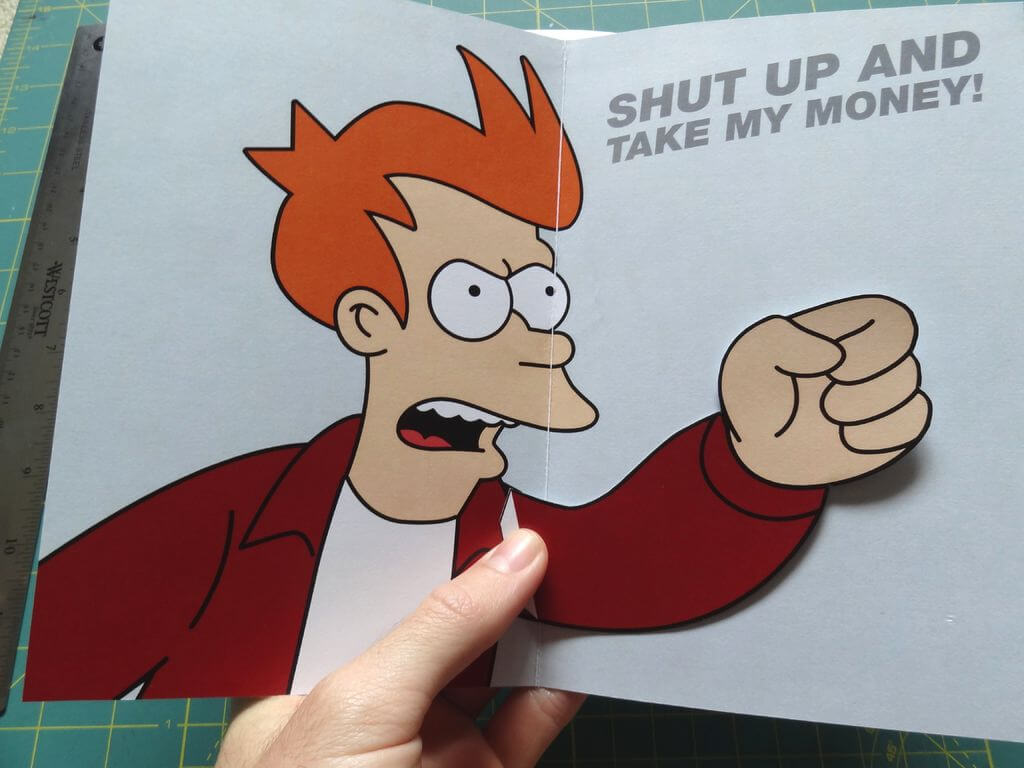 Info Sekitar: Kumpulan 69 Meme Fry Terunik For Shut Up And Take My Money Card Template