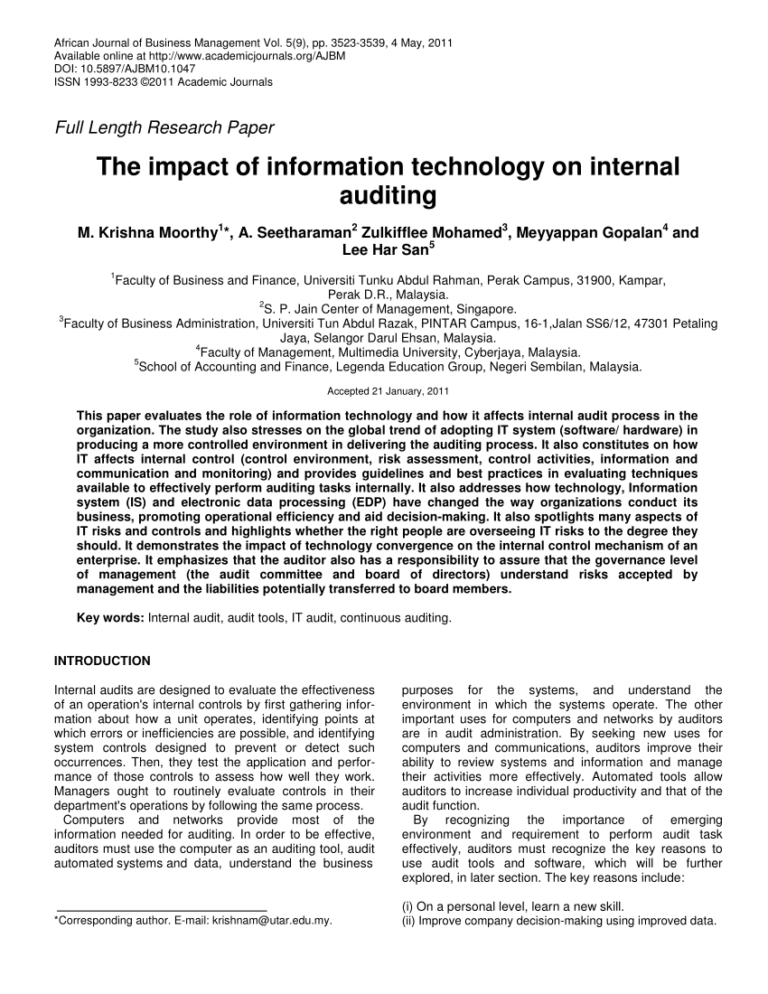  Information Technology Audit Report Template Word In Information System 