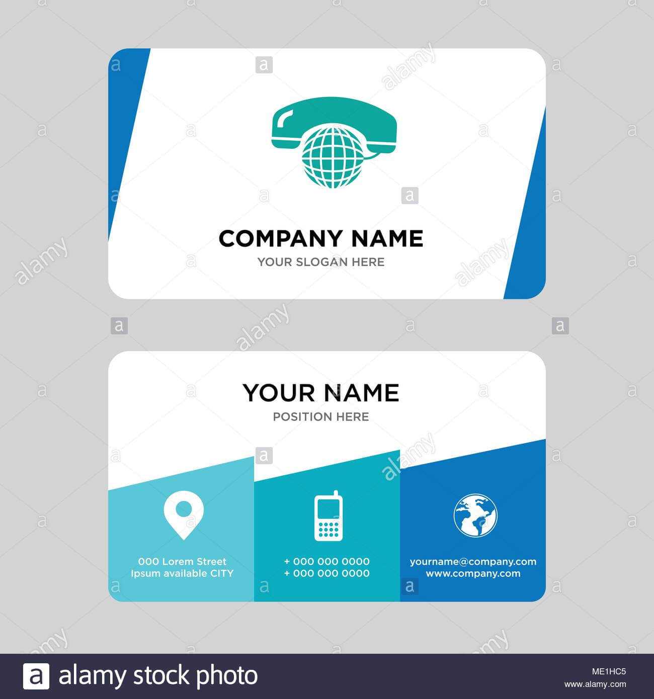 International Calling Service Business Card Design Template With Regard To Call Card Templates