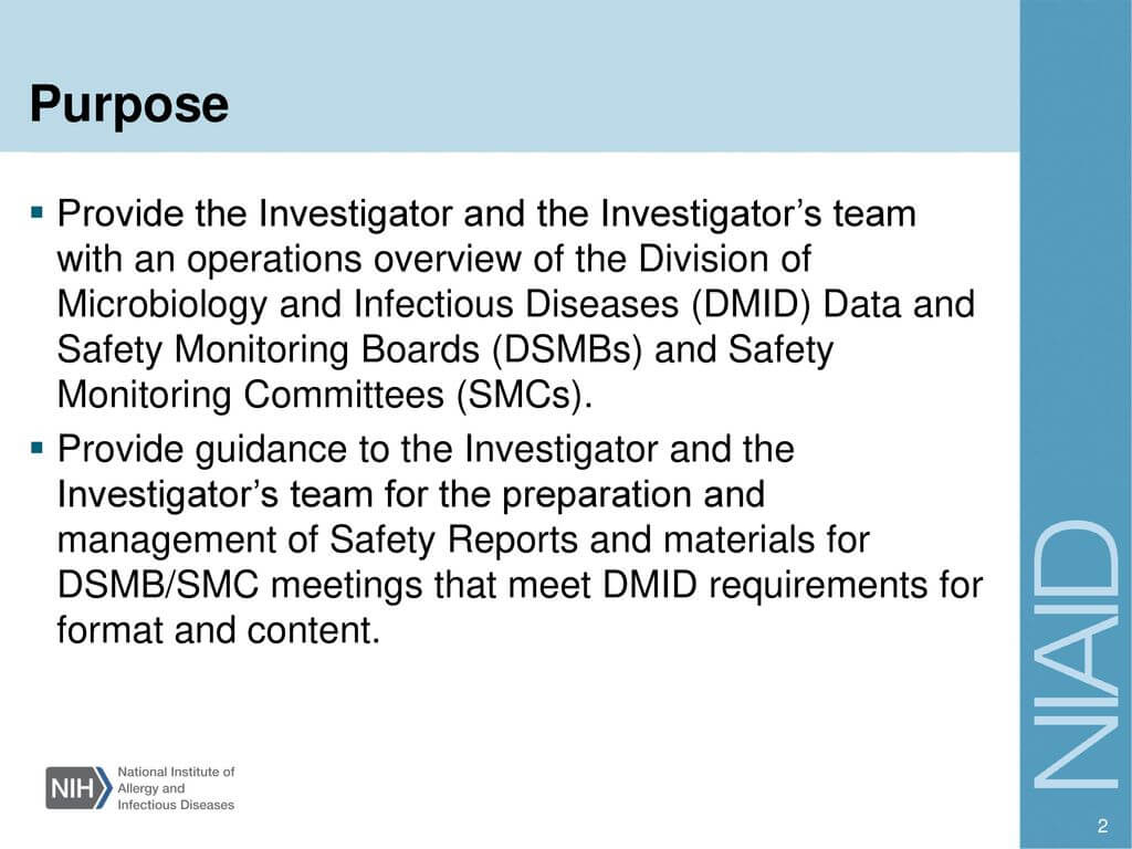Investigator Training – Ppt Download With Dsmb Report Template