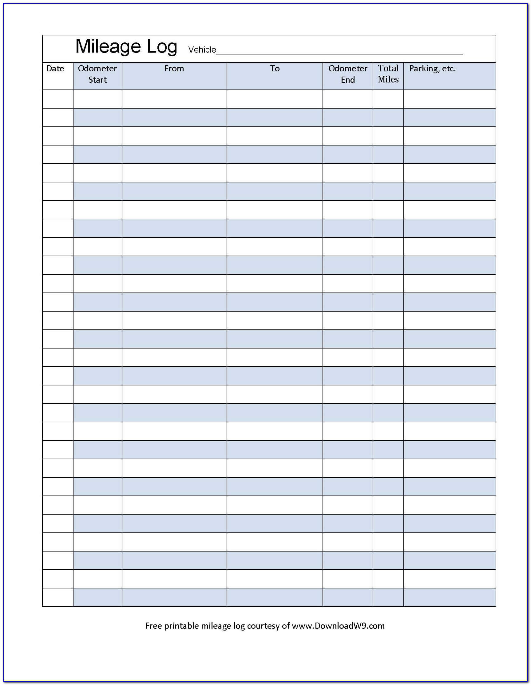Irs Mileage Log Form - Form : Resume Examples #e4K4V6Y5Qn With Regard To Mileage Report Template