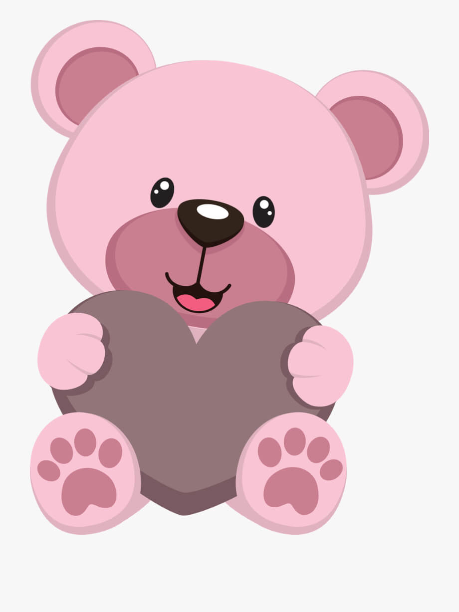 Kawaii Clipart Teddy Bear – Teddy Bear Pink Clipart Within Teddy Bear Pop Up Card Template Free