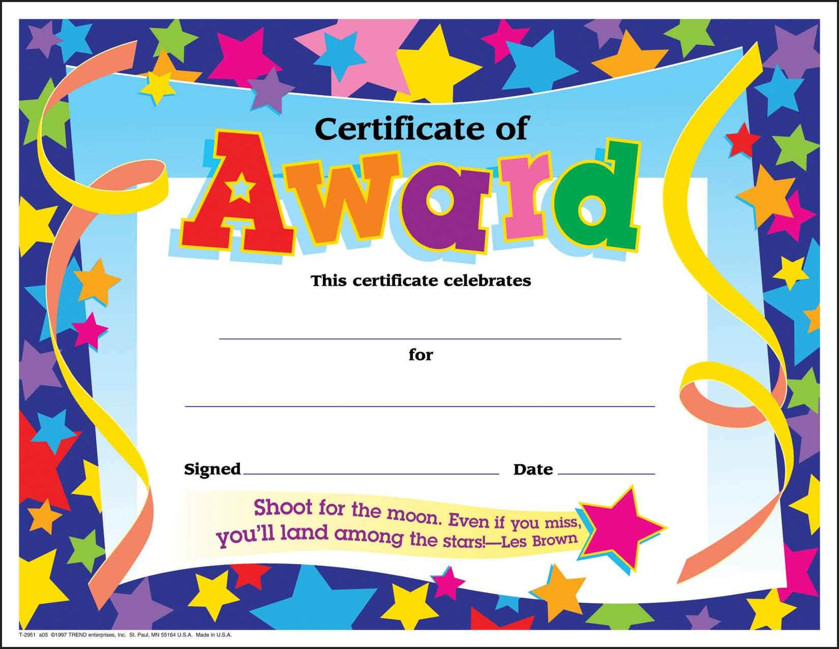 Kleurplaten: Printable Kids Certificates Templates Within School Certificate Templates Free