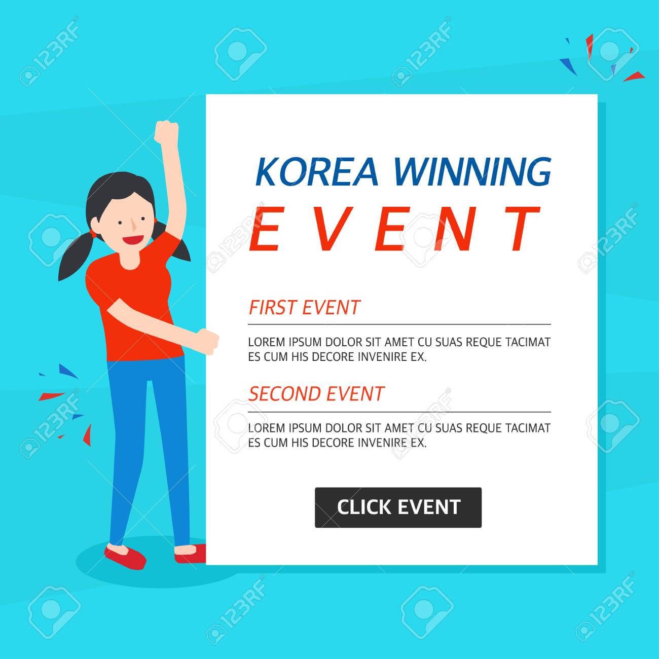 Korea Winning Event Banner Template In Event Banner Template