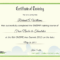Landscape Appreciation Printable New Award Certificates With Training Certificate Template Word Format