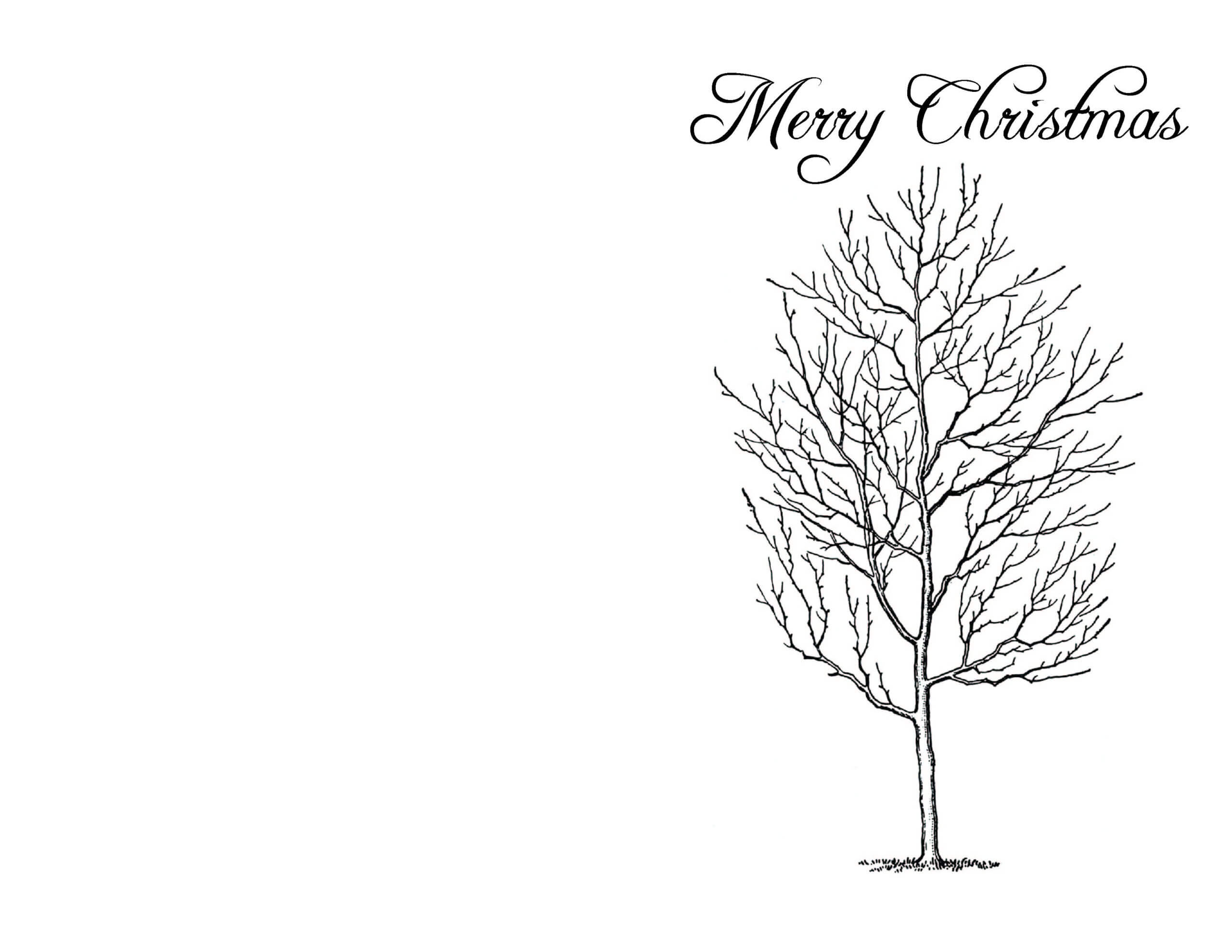 Landscape Homemade Christmas Cards | Labontemty Regarding Diy Christmas Card Templates