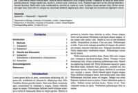 Latex Typesetting - Showcase pertaining to Technical Report Template Latex