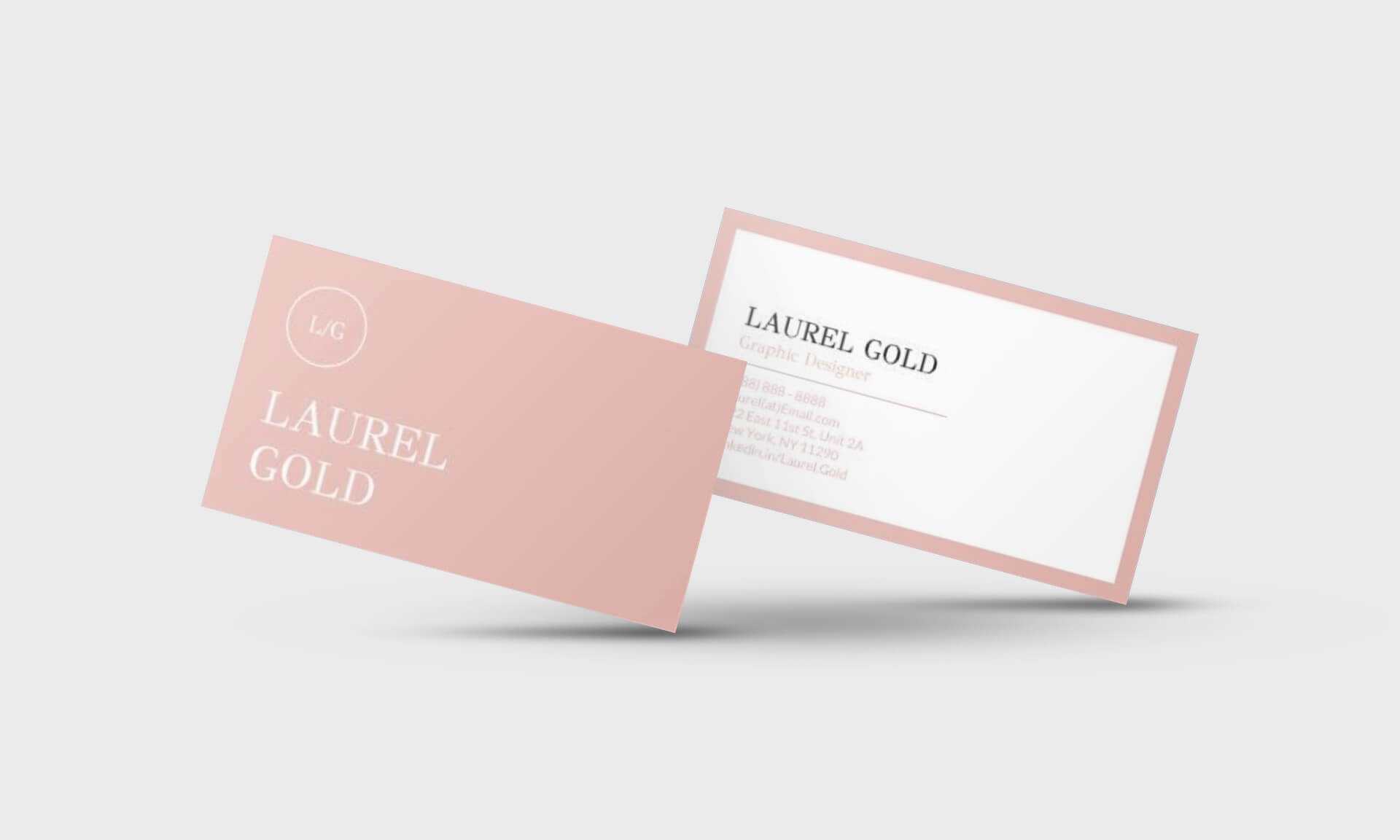 Laurel Gold Google Docs Business Card Template - Stand Out Shop Pertaining To Business Card Template For Google Docs