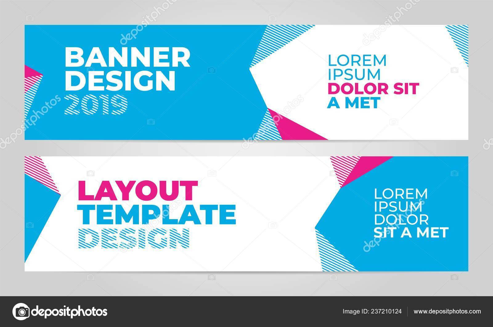 Layout Banner Template Design For Winter Sport Event 2019 For Event Banner Template