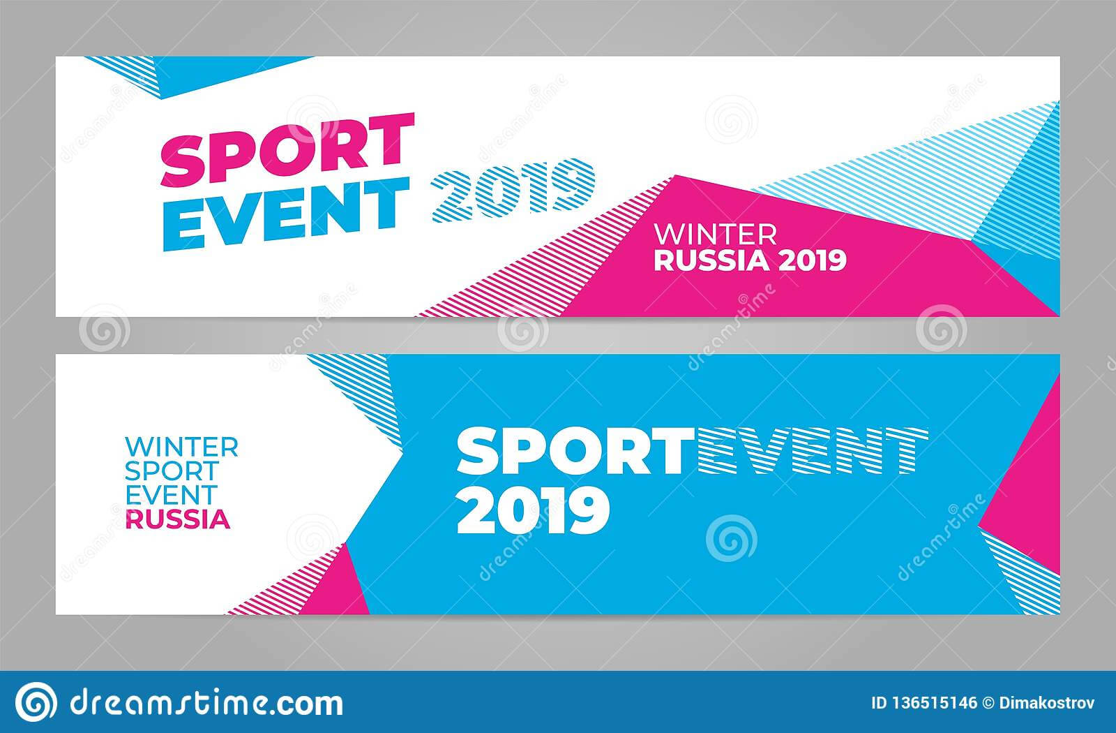 Layout Banner Template Design For Winter Sport Event 2019 Pertaining To Sports Banner Templates