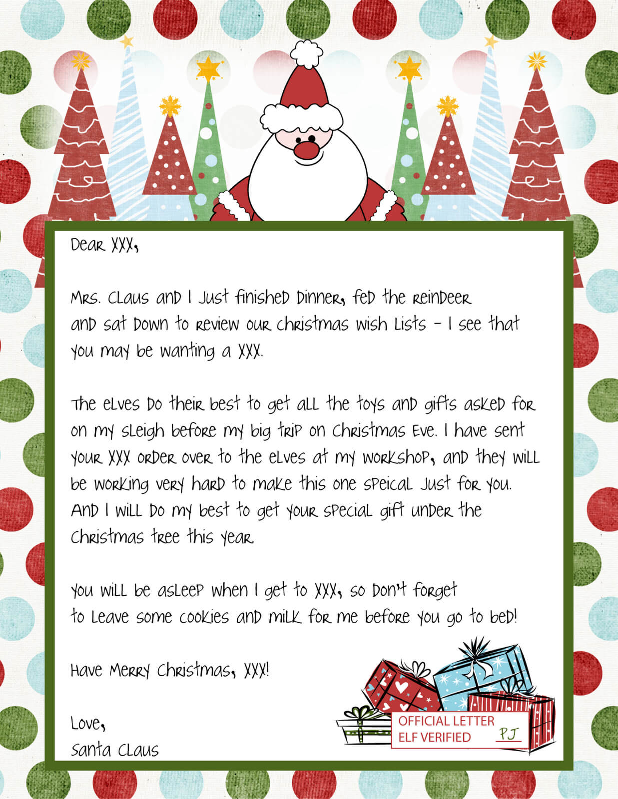 Letter From Santa Template Word Document – Essay Writing Top With Letter From Santa Template Word