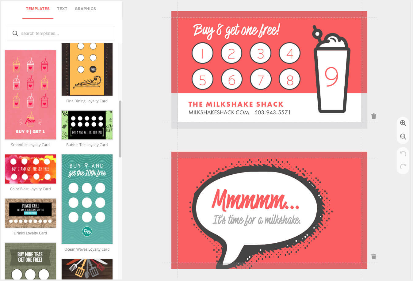 Loyalty Card Maker, Custom Punch Cards – Musthavemenus Intended For Loyalty Card Design Template