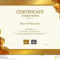 Luxury Certificate Template With Elegant Border Frame Inside Elegant Certificate Templates Free