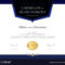 Luxury Certificate Template With Elegant Border With High Resolution Certificate Template