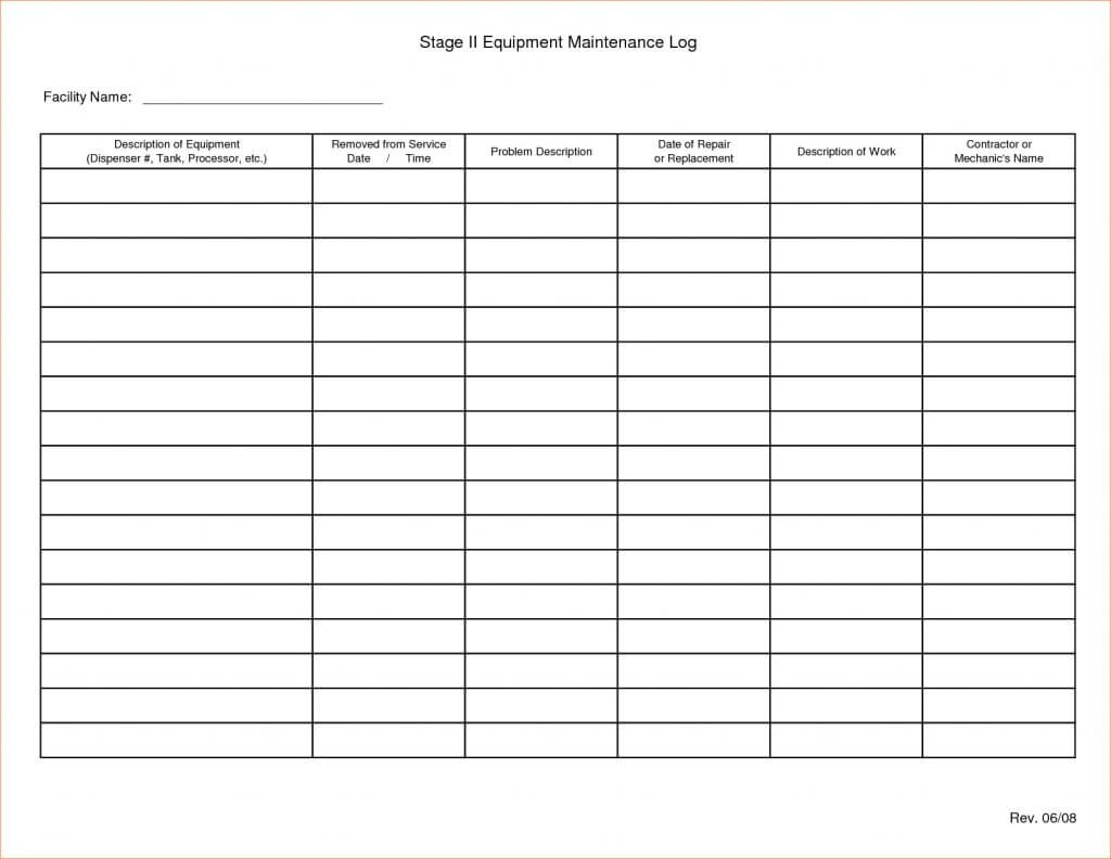 Maintenance Spreadsheet Template Repair Job Card Microsoft For Service Job Card Template