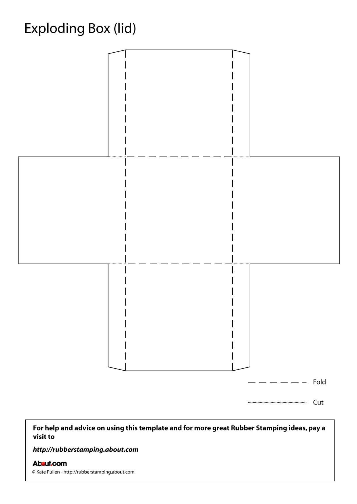 Make An Exploding Box With This Free Printable Template Within Card Box Template Generator