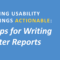 Making Usability Findings Actionable Inside Usability Test Report Template