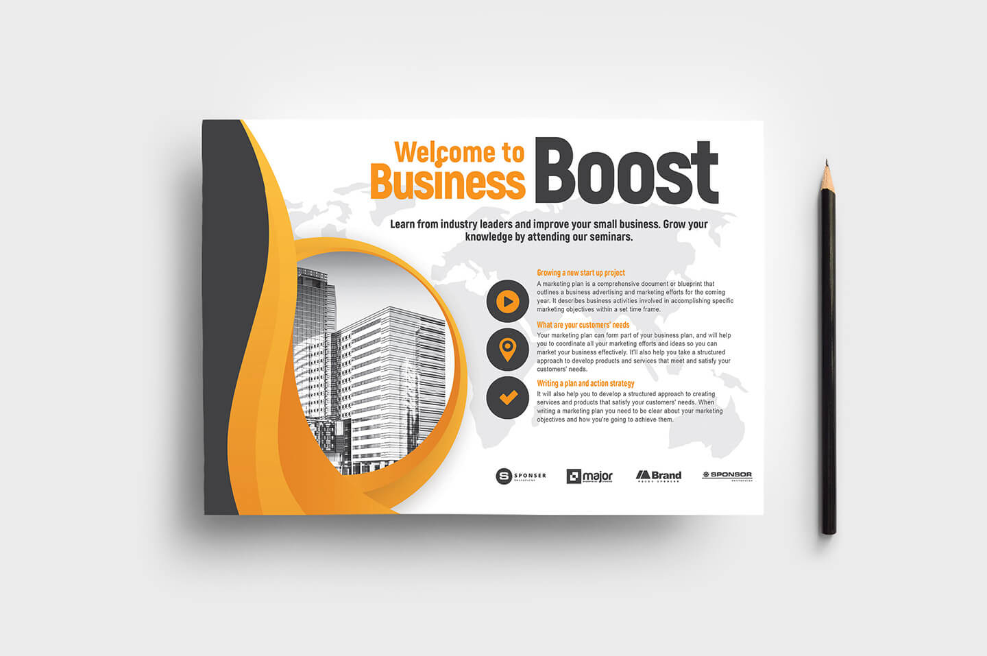 Marketing Seminar Flyer Template V2 – Brandpacks With Welcome Brochure Template