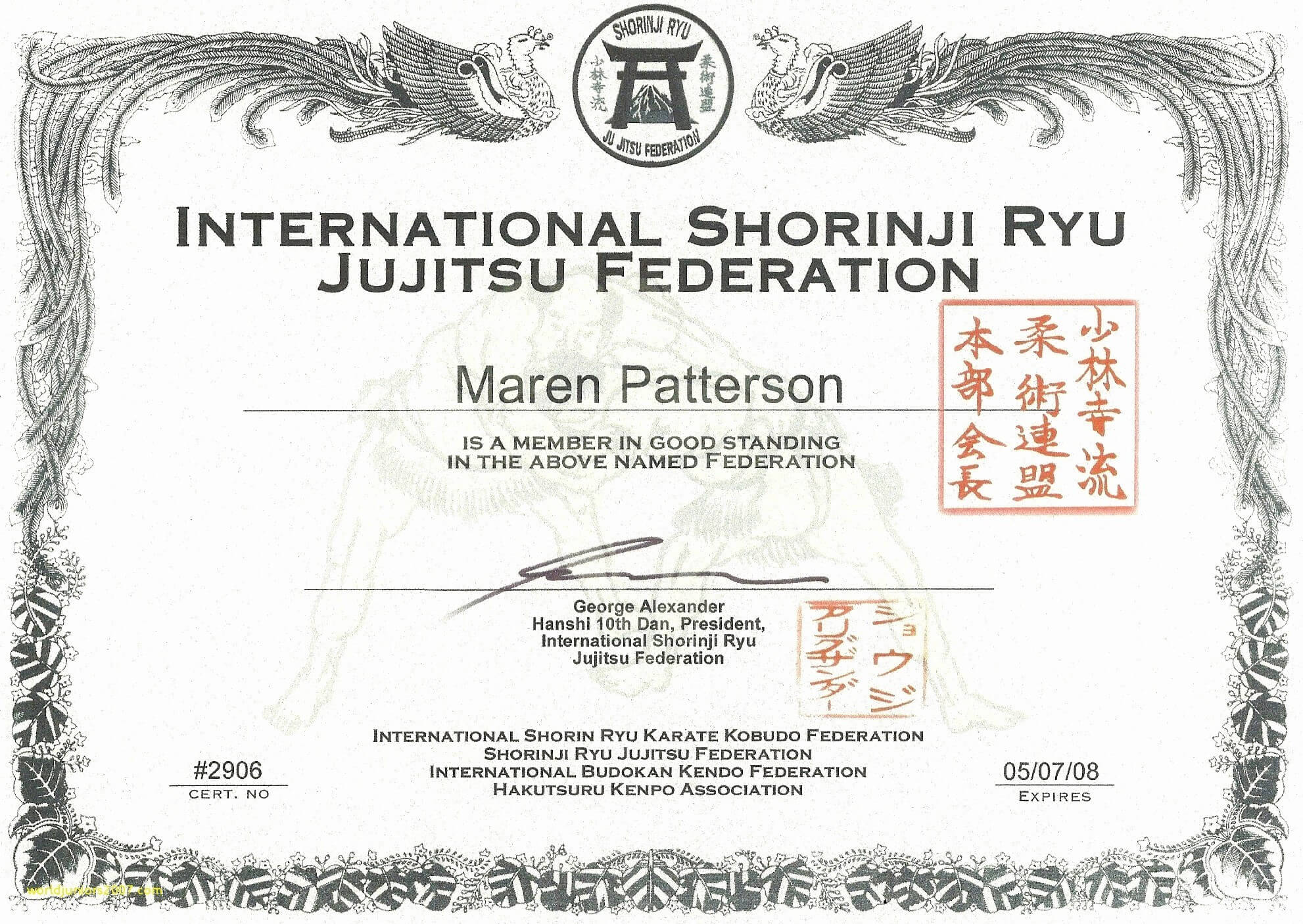 Martial Arts Gift Certificate Template Karate Certificates Regarding Free Art Certificate Templates