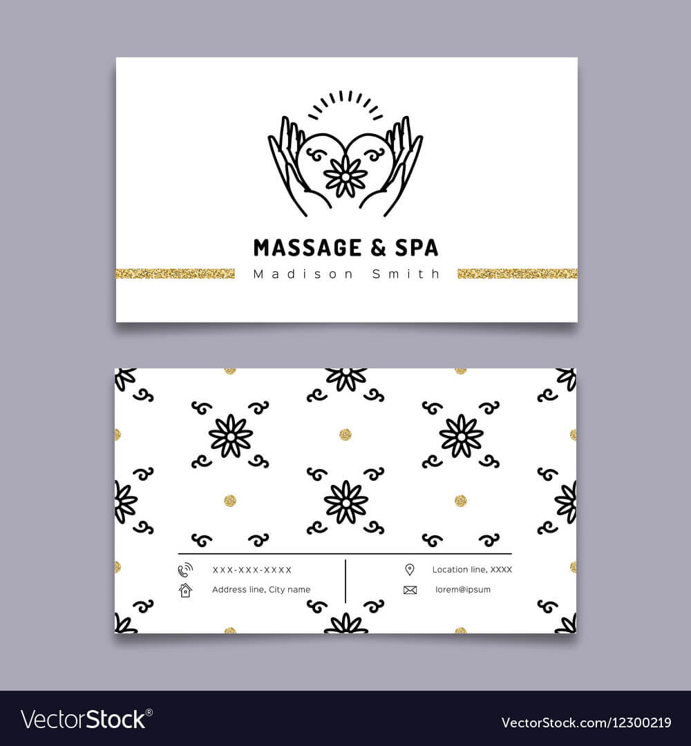 Massage And Spa Therapy Business Card Template Inside Massage Therapy Business Card Templates