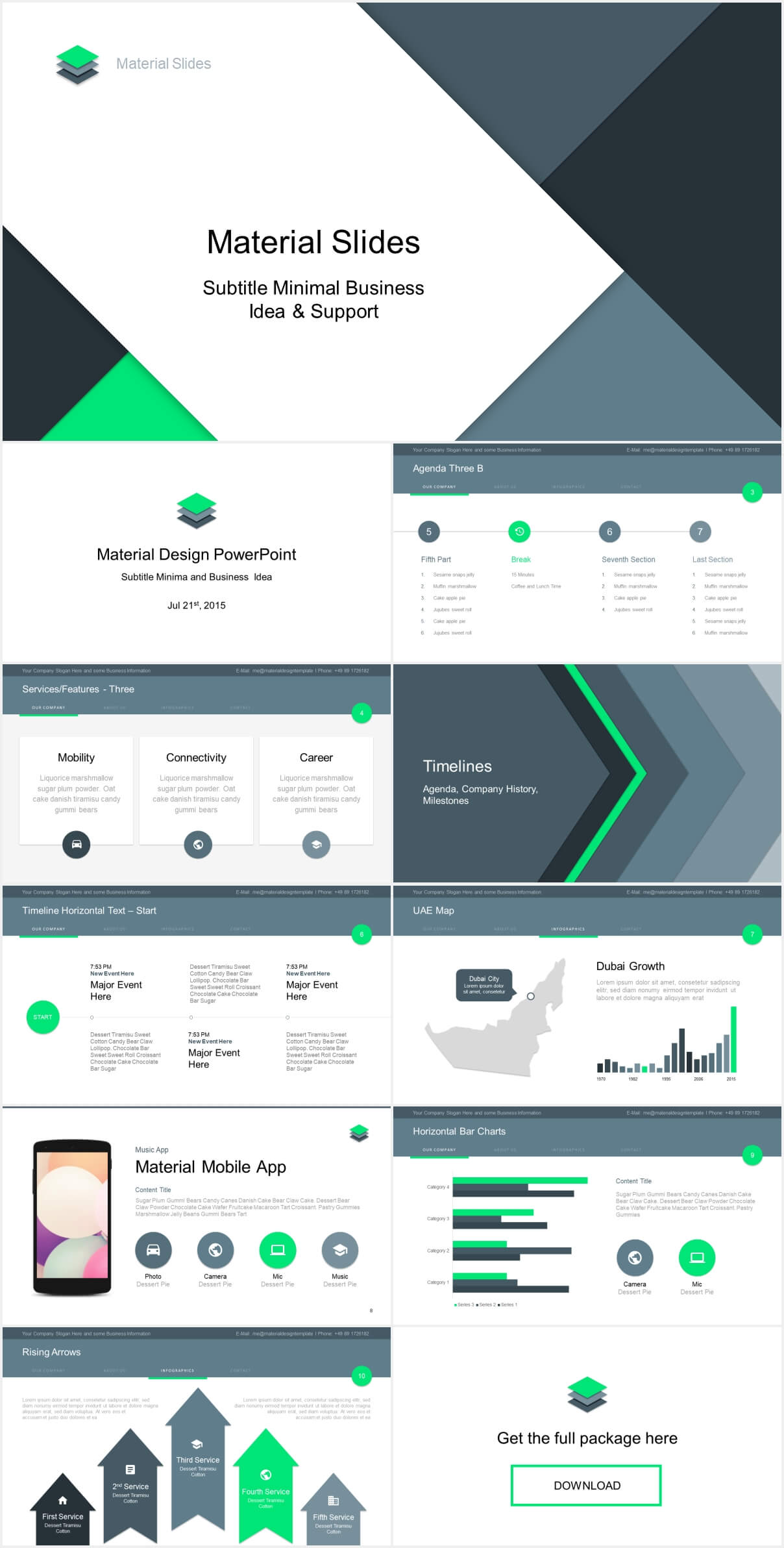 Material Design Powerpoint Template – Just Free Slides In How To Design A Powerpoint Template