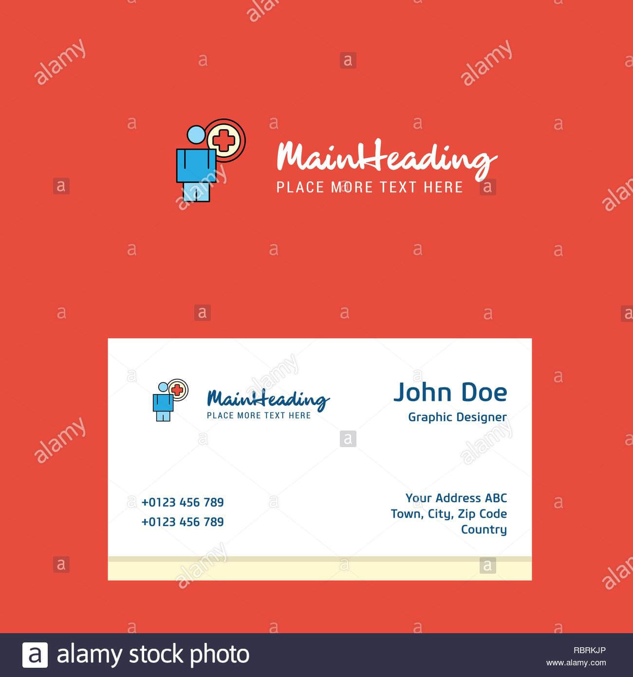 Medical Doctor Logo Design With Business Card Template Pertaining To Doctor Id Card Template