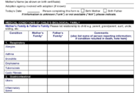 Medical History Form - 5 Free Templates In Pdf, Word, Excel with regard to Medical History Template Word