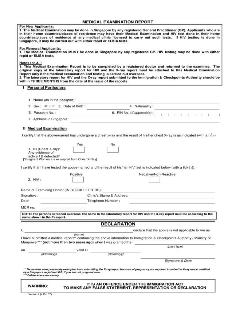 Medical Report Form – 2 Free Templates In Pdf, Word, Excel In Medical Report Template Free Downloads