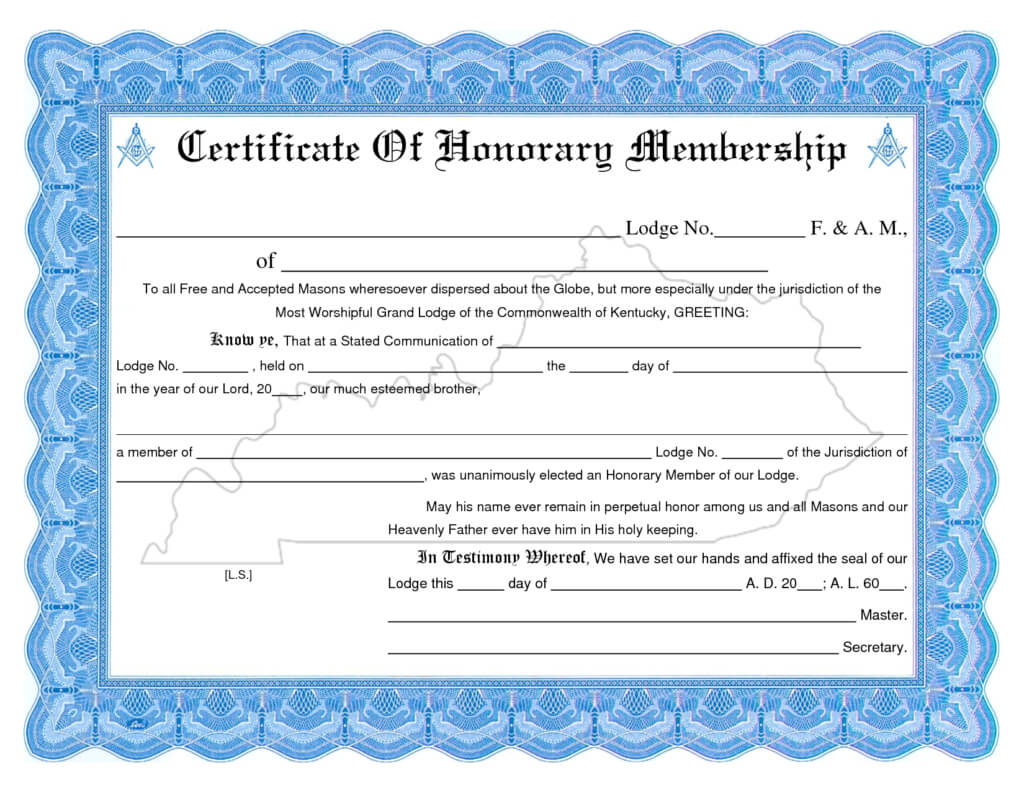 Membership Certificate Template | Certificate Templates Intended For Life Membership Certificate Templates