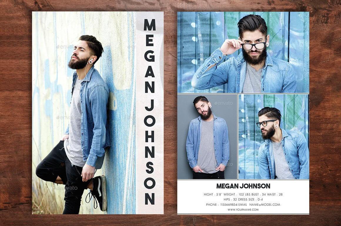 Menfashioncard Hashtag On Twitter With Download Comp Card Template