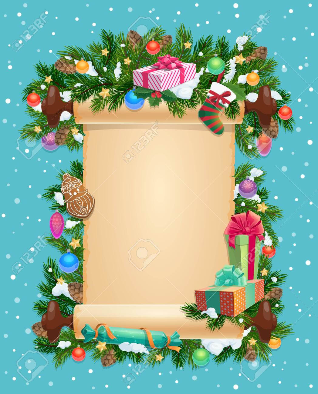 Merry Christmas Card Template, Blank Ingot And Winter Holiday With Regard To Blank Christmas Card Templates Free
