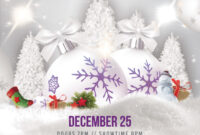 Merry Christmas &amp; Holiday Free Psd Flyer Template - Free Psd inside Christmas Brochure Templates Free