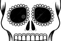 Mexican Sugar Skull Template Stock Vector - Illustration Of pertaining to Blank Sugar Skull Template