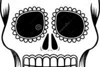 Mexican Sugar Skull Template Stock Vector - Illustration Of pertaining to Blank Sugar Skull Template