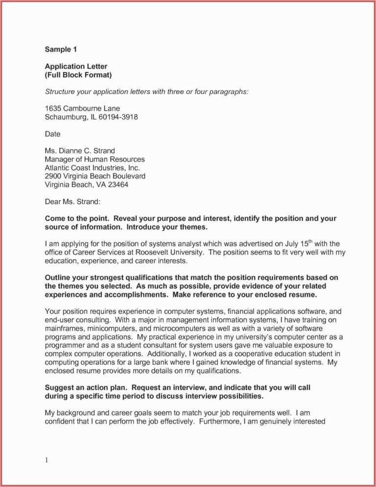 Letter Of Interest Template Microsoft Word