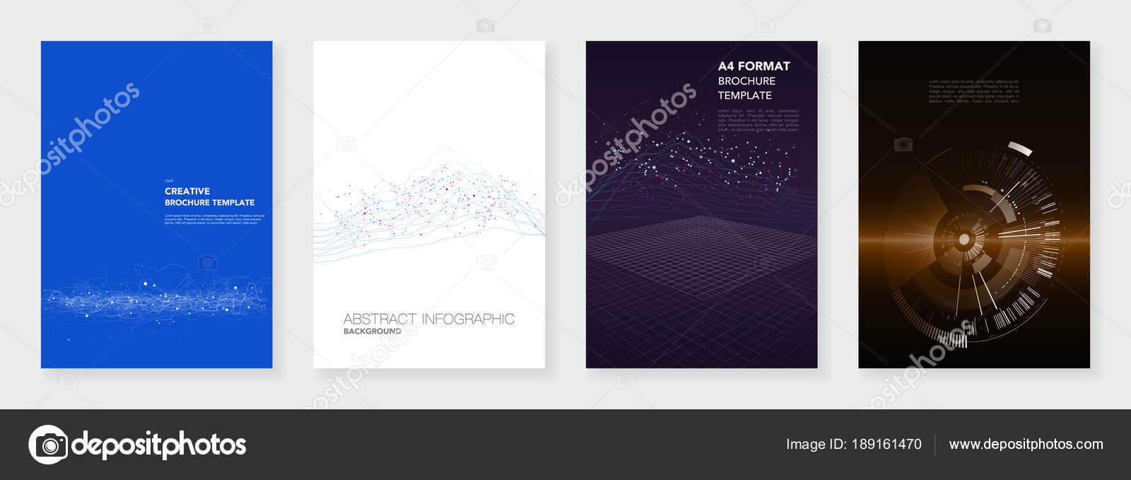 Minimal Brochure Templates. Big Data Visualization With Within Technical Brochure Template