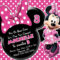 Minnie Mouse Birthday Invitations : Minnie Mouse Birthday With Minnie Mouse Card Templates