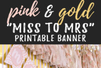 Miss To Mrs Banner - Free Printable - Six Clever Sisters pertaining to Bridal Shower Banner Template