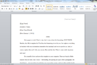 Mla Format Word Template - Zohre.horizonconsulting.co inside Mla Format Word Template